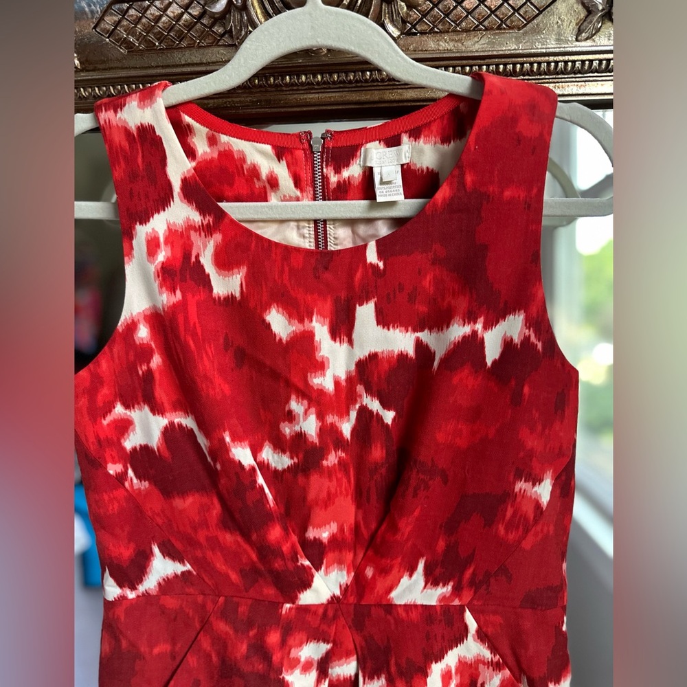 J. CREW Winsome Wool Sheath Dress Super 120's Blurry Red Rose Rouge Size 4 - Picture 4 of 5